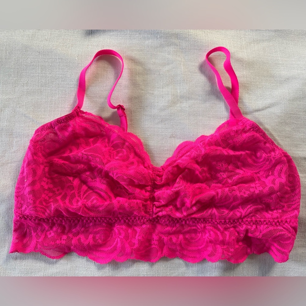 VS PINK Bralett - HOT Pink - Size large